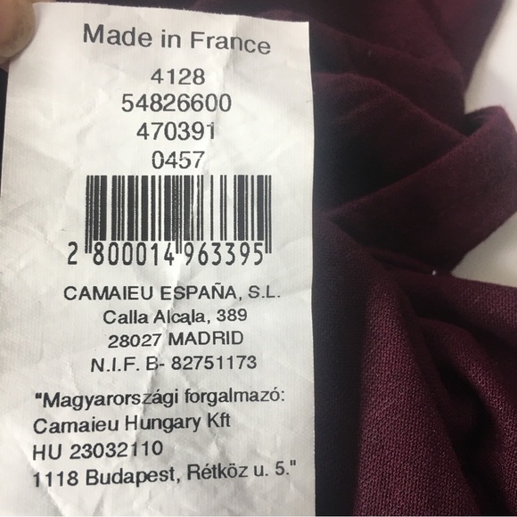 Elegant Burgundy Wrap Dress - Picture 5 of 6